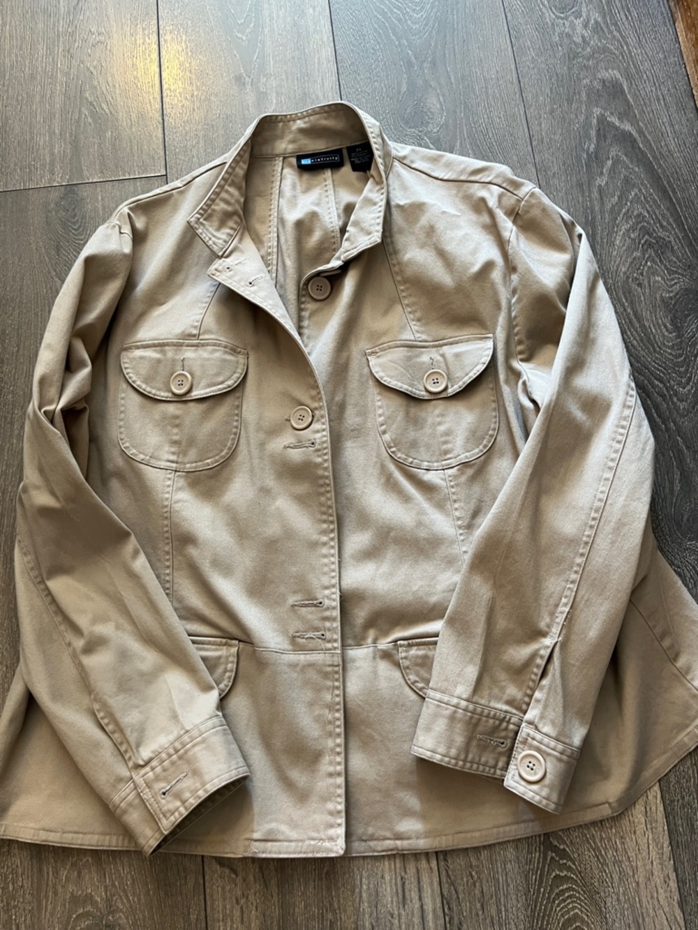 Relativity Khaki Women's Utility Jacket sz 2X